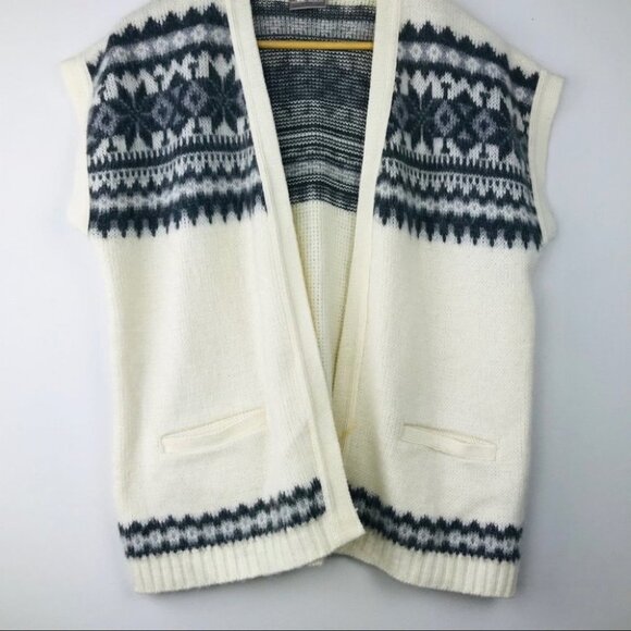 Ice Castles Drops Design  cap sleeve white cardigan size M - Picture 5 of 14